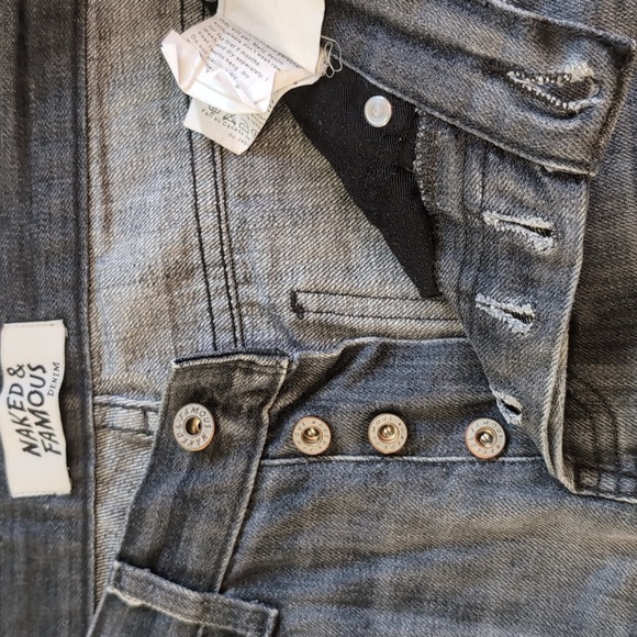 Naked & Famous Denim Super Skinny Charcoal Men's Jeans Size 29 - Picture 13 of 16